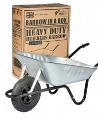 Heavy duty metal wheelbarrow with pneumatic wheel