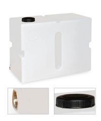 500 Litre upright water tank in white
