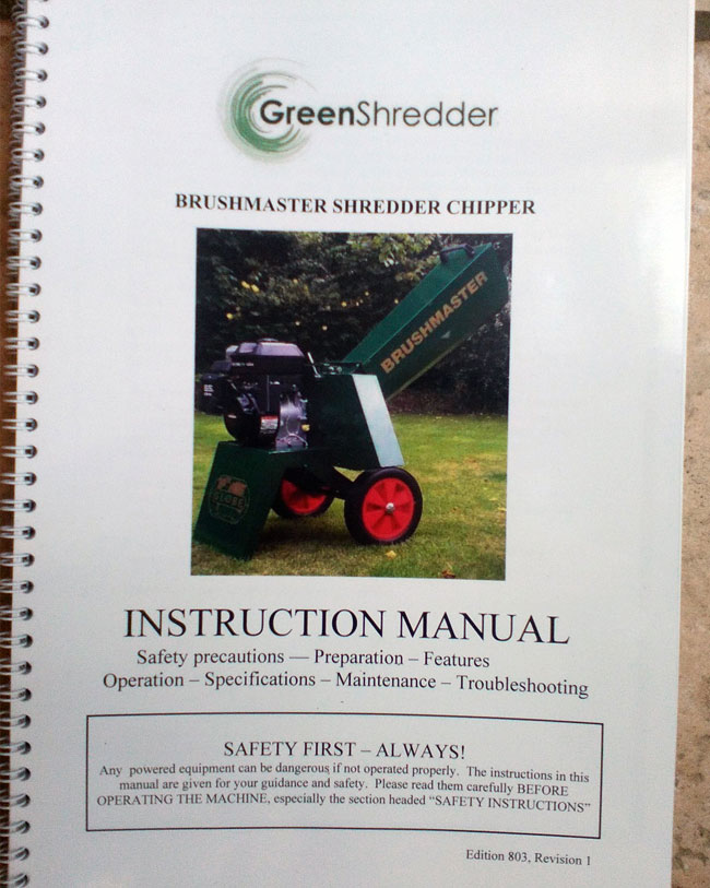 Instruction Manual - Brushmaster