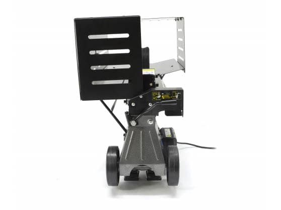 Electric log splitter with guard